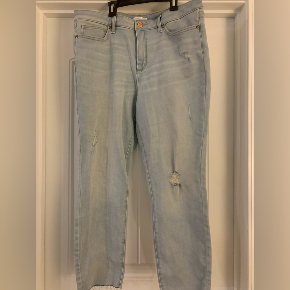 Lauren Conrad size 16 skinny jeans ankle cut.